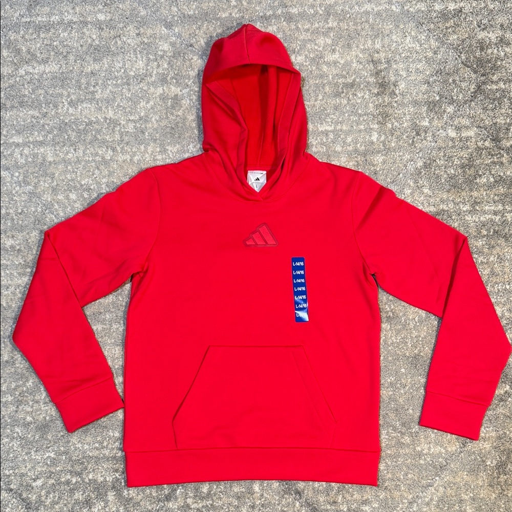 Adidas Kids Bold Red Hoodie